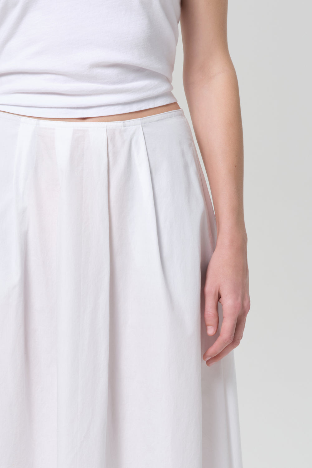 EMIL POPLIN SKIRT