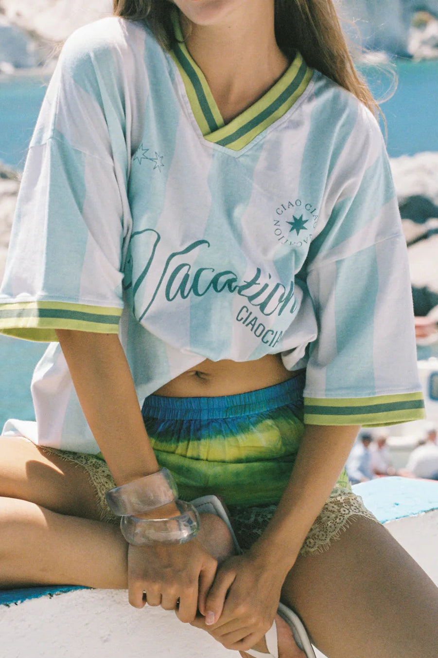 VACATION SOCCER STRIPE TEE