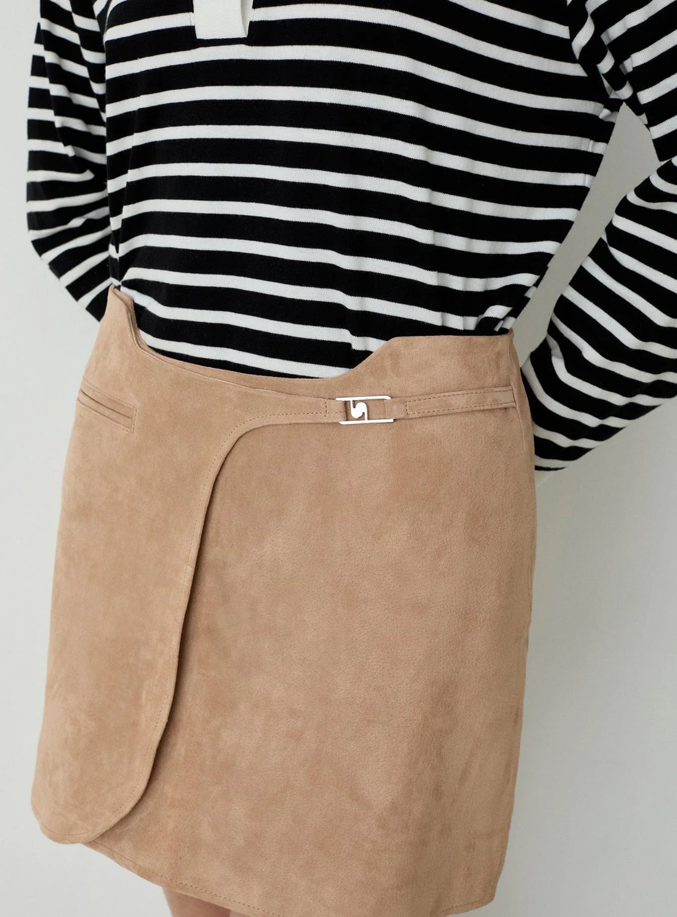 LUANA SHORT SKIRT TAUPE