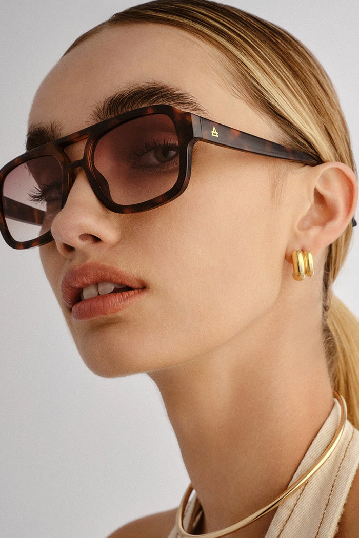 AQUARIUS SUNGLASSES DARK TORT