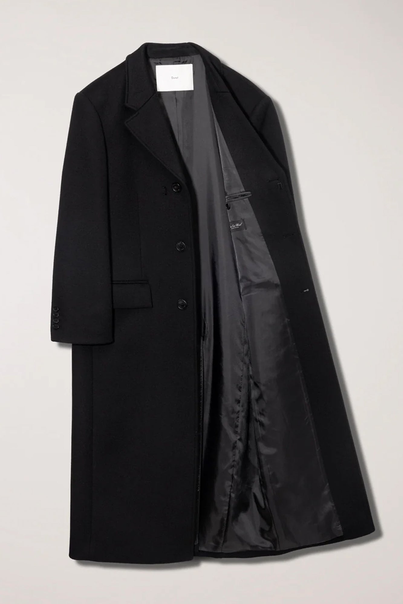 UNISEX 2-WAY 3 BUTTON CASHMERE COAT
