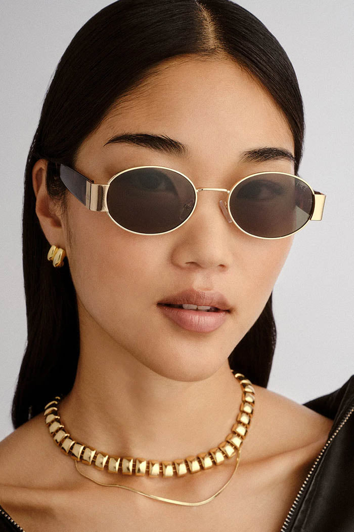 MARS SUNGLASSES GOLD DARK TORT