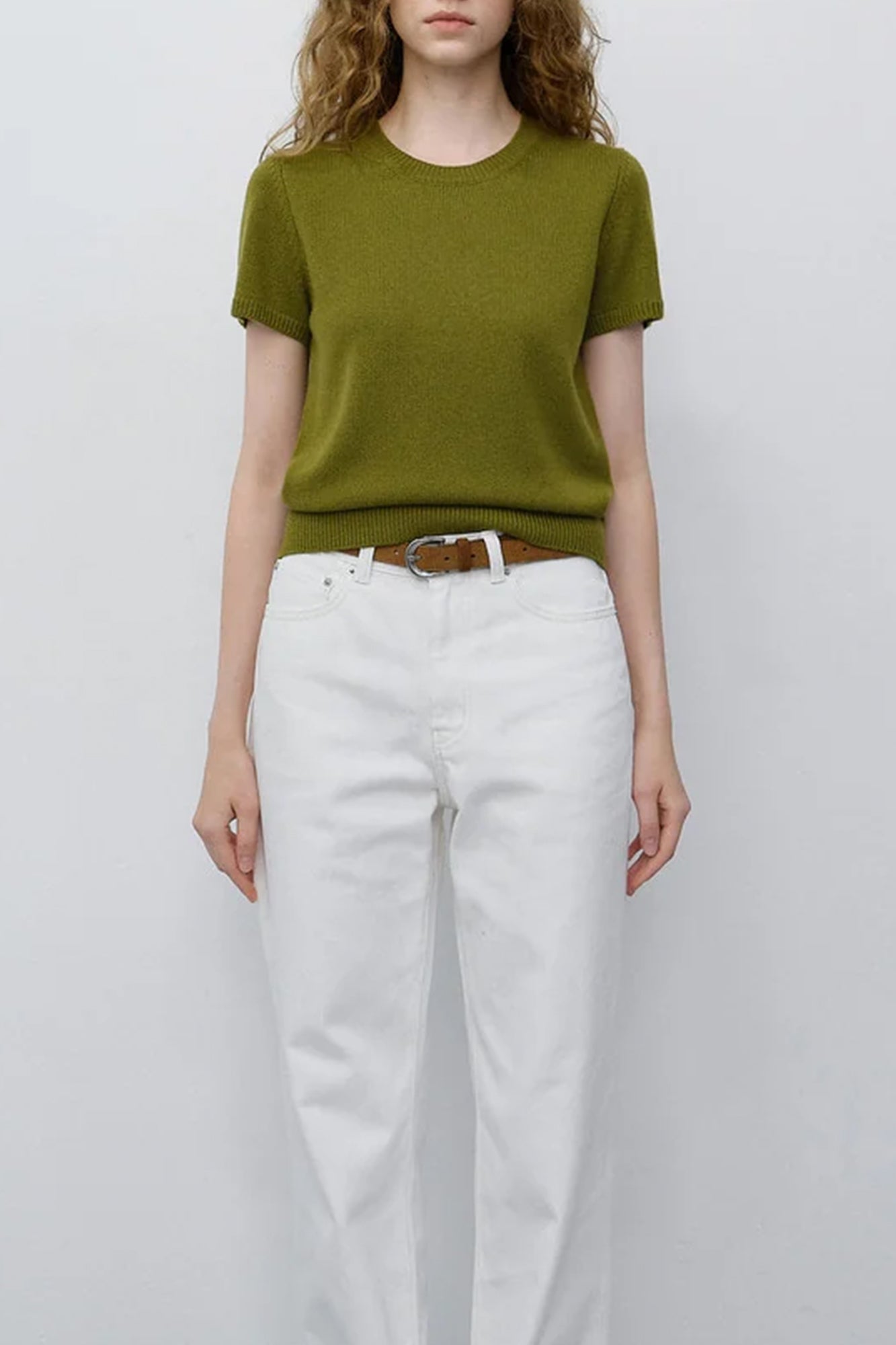 HALF SLEEVE KNIT TOP
