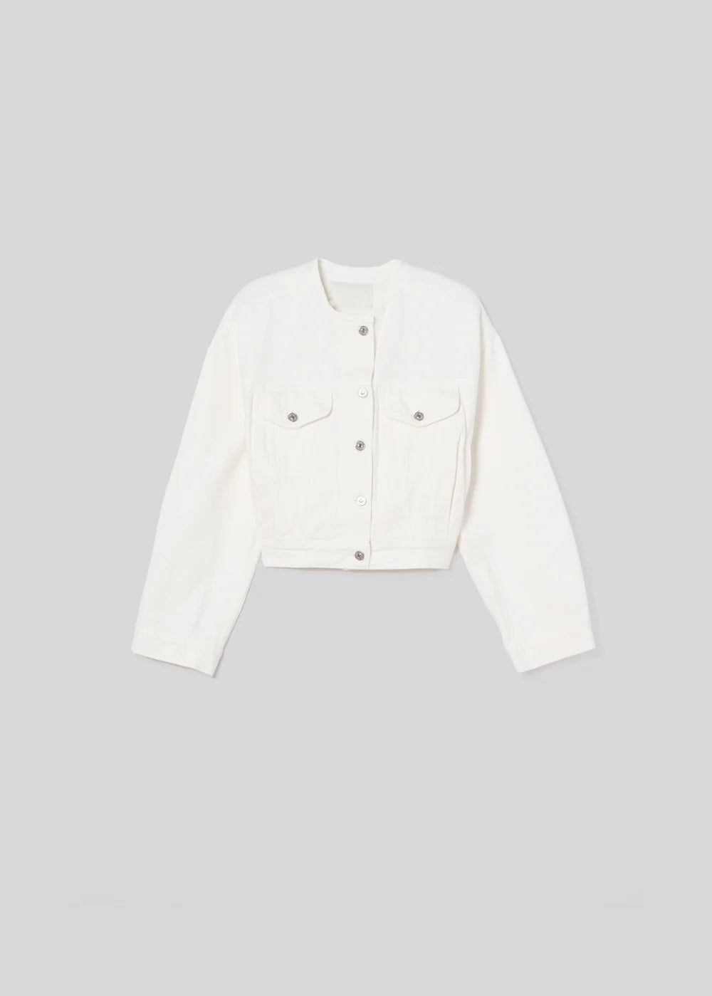 RENATA COLLARLESS DECONSTRUCTED JACKET