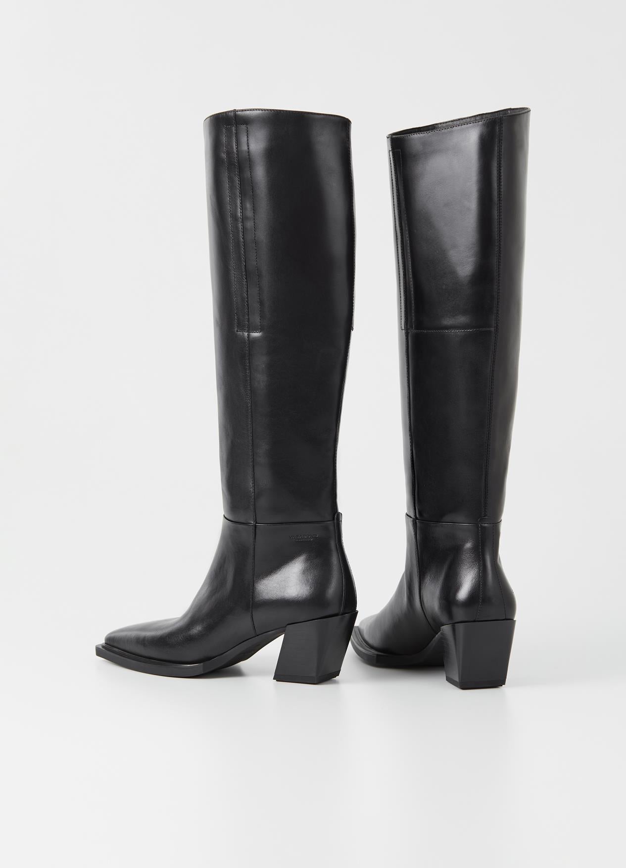 Vagabond Alina tall knee high boot black leather PIPE AND ROW