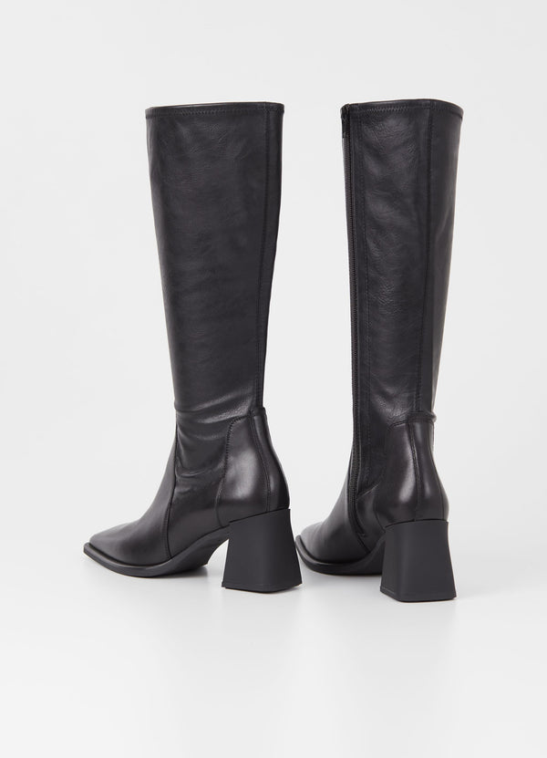 Vagabond knee high Hedda tall boots black leather | Pipe and Row - PIPE ...