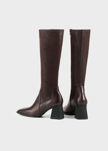 Vagabond knee high Hedda tall boots chocolate leather | Pipe and Row