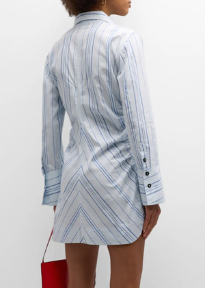 TWILL STRIPE FITTED TUNIC