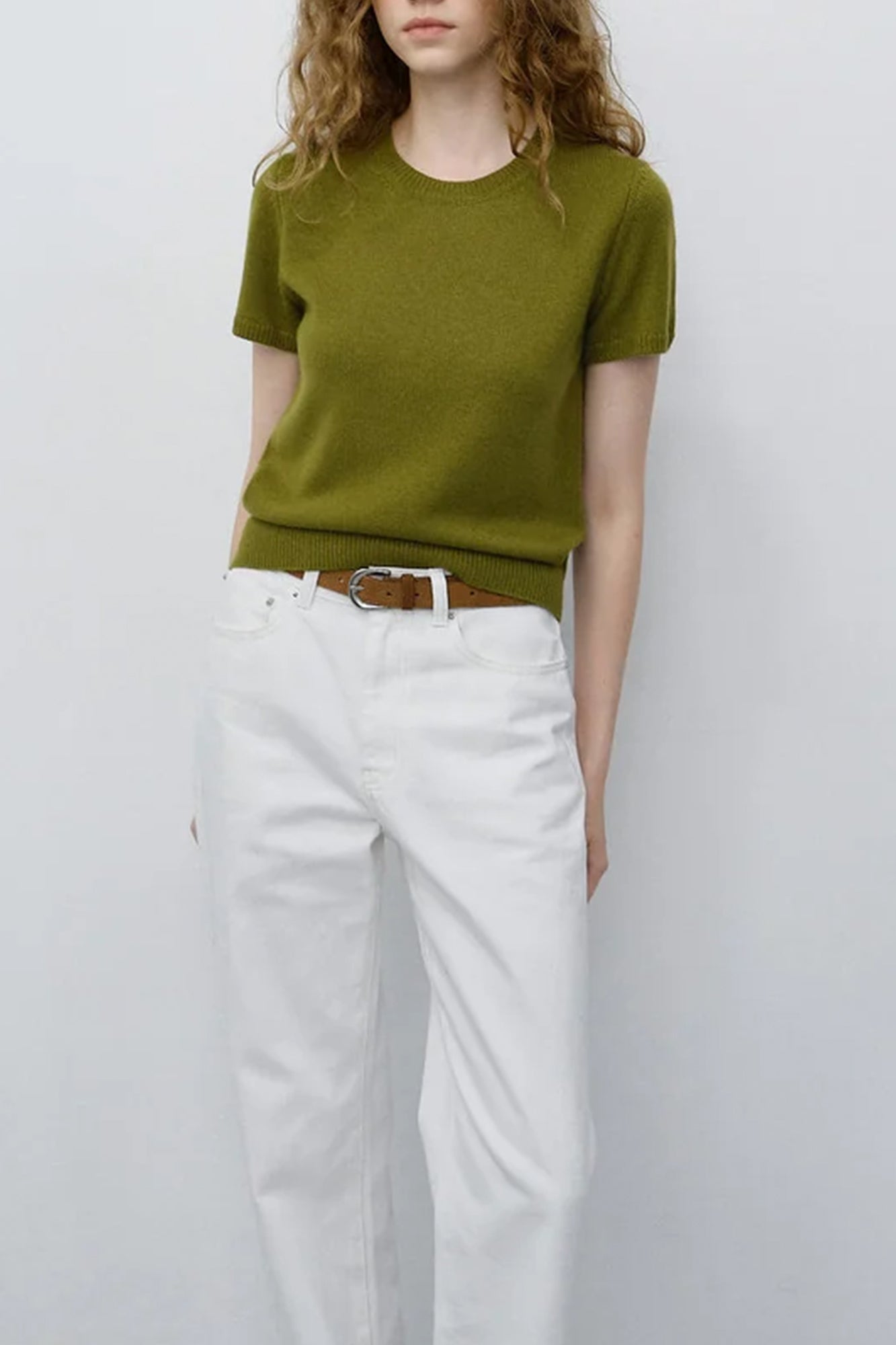HALF SLEEVE KNIT TOP