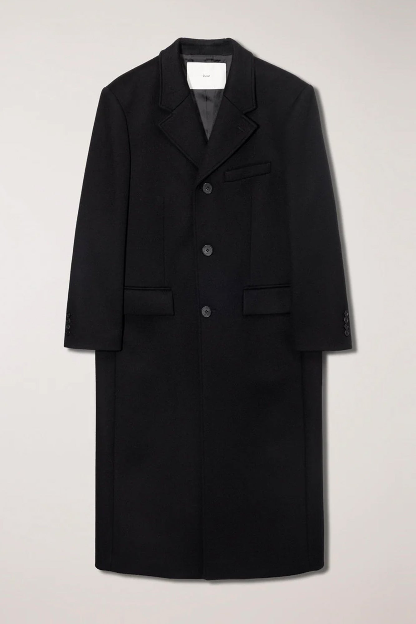 UNISEX 2-WAY 3 BUTTON CASHMERE COAT