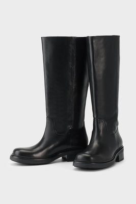 Vagabond black leather Karlie tall boots round toe | Pipe and Row Seattle