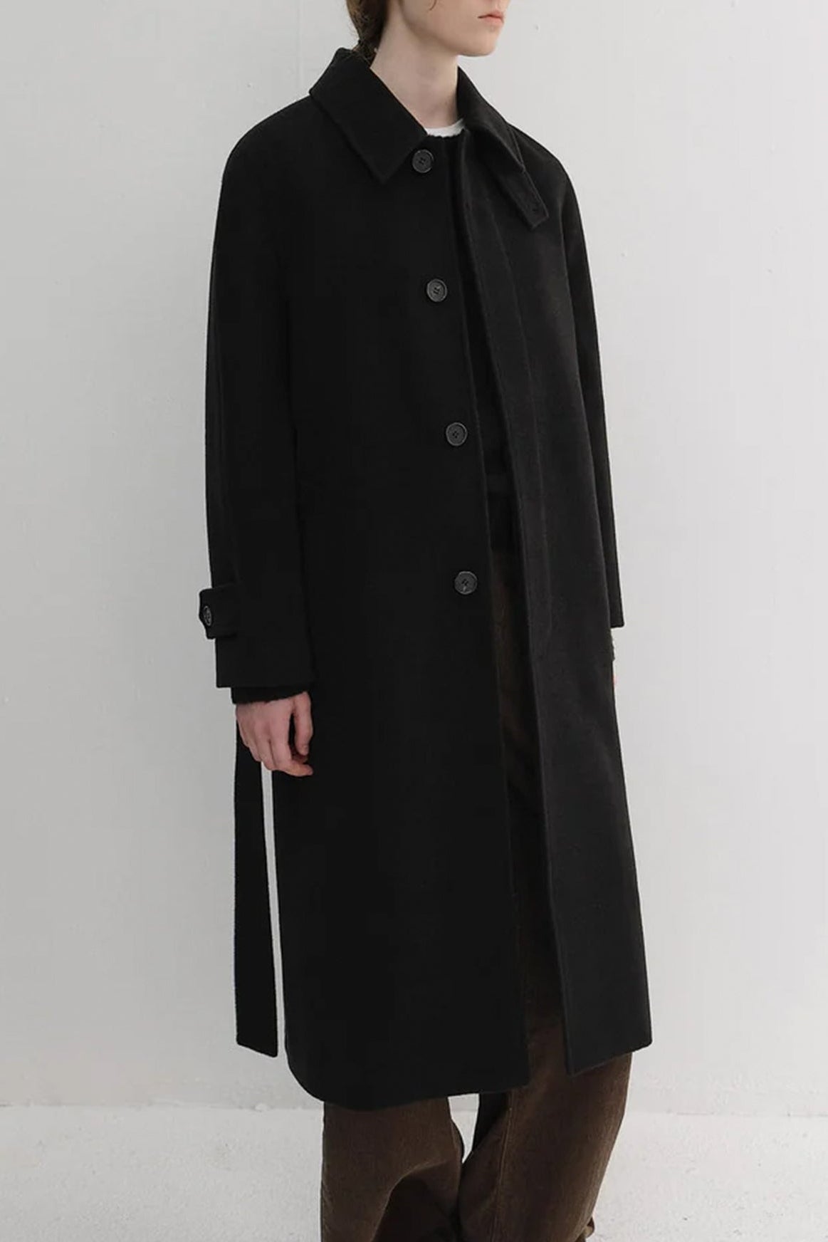 UNISEX BELTED CASHMERE MAC COAT