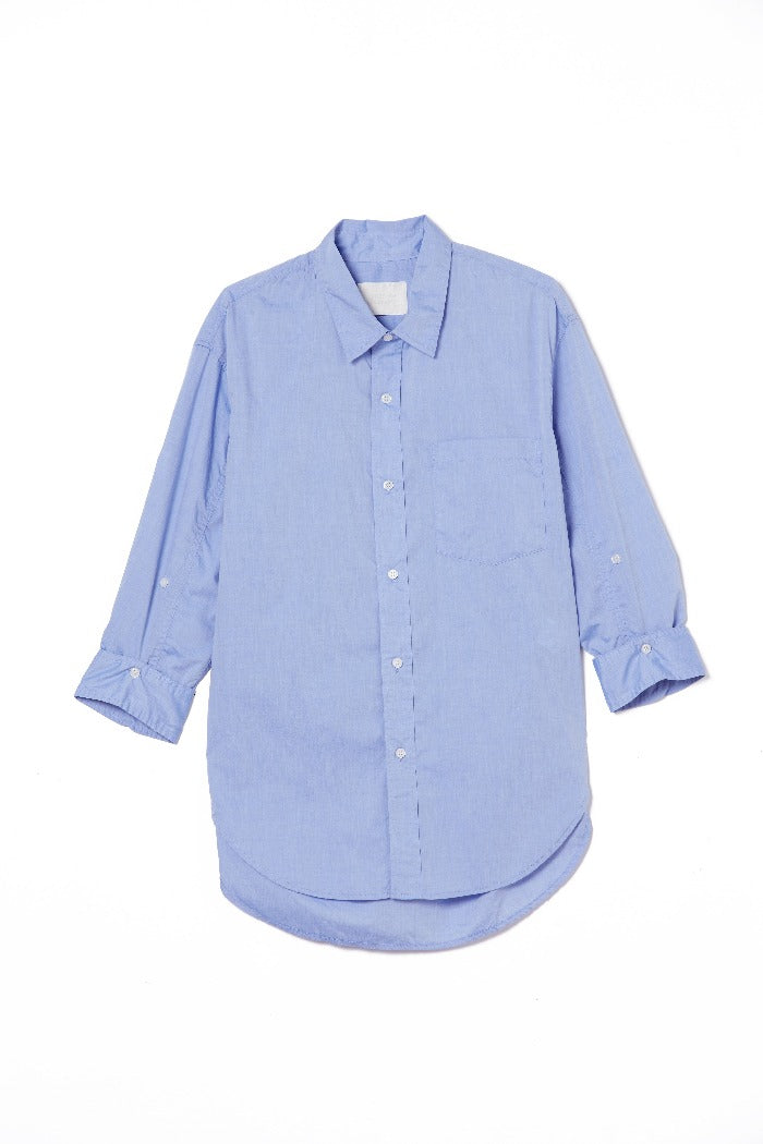  Citizens of Hummanity Kayla button up shirt blue skyway stripe | Pipe and Row