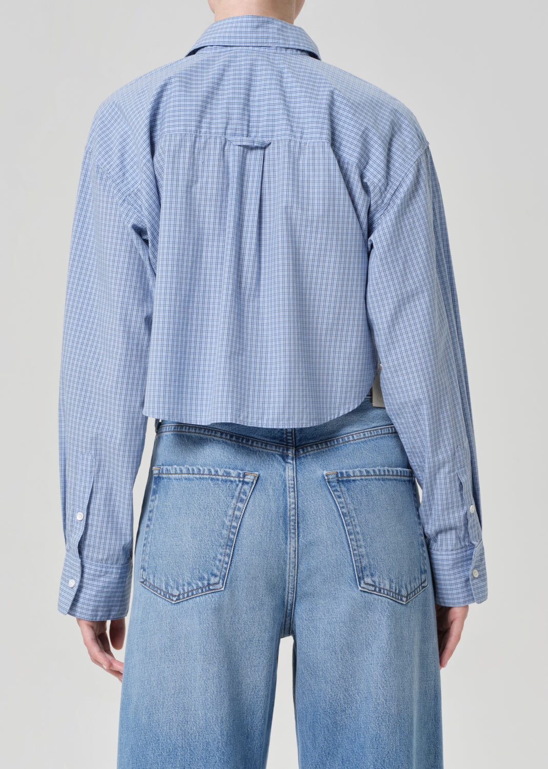ANA CROPPED BUTTON UP SHIRT