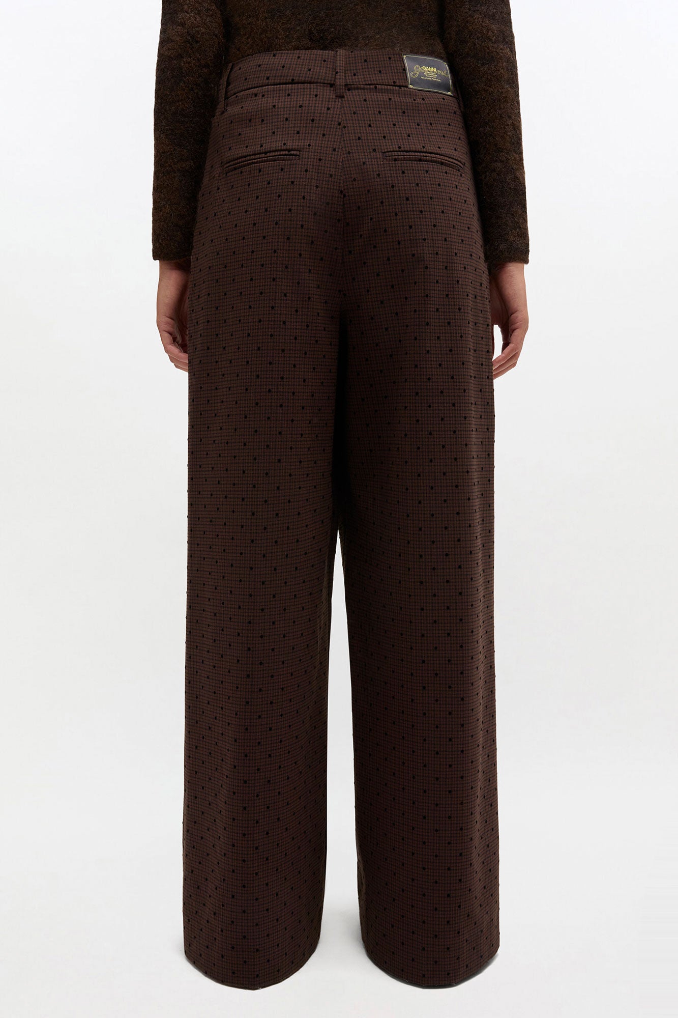 FLOCK CHECK CROSS-OVER SUITING PANTS