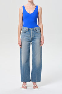 Agolde mid rise Arc jeans denim 29" inseam brink wash | Pipe and Row