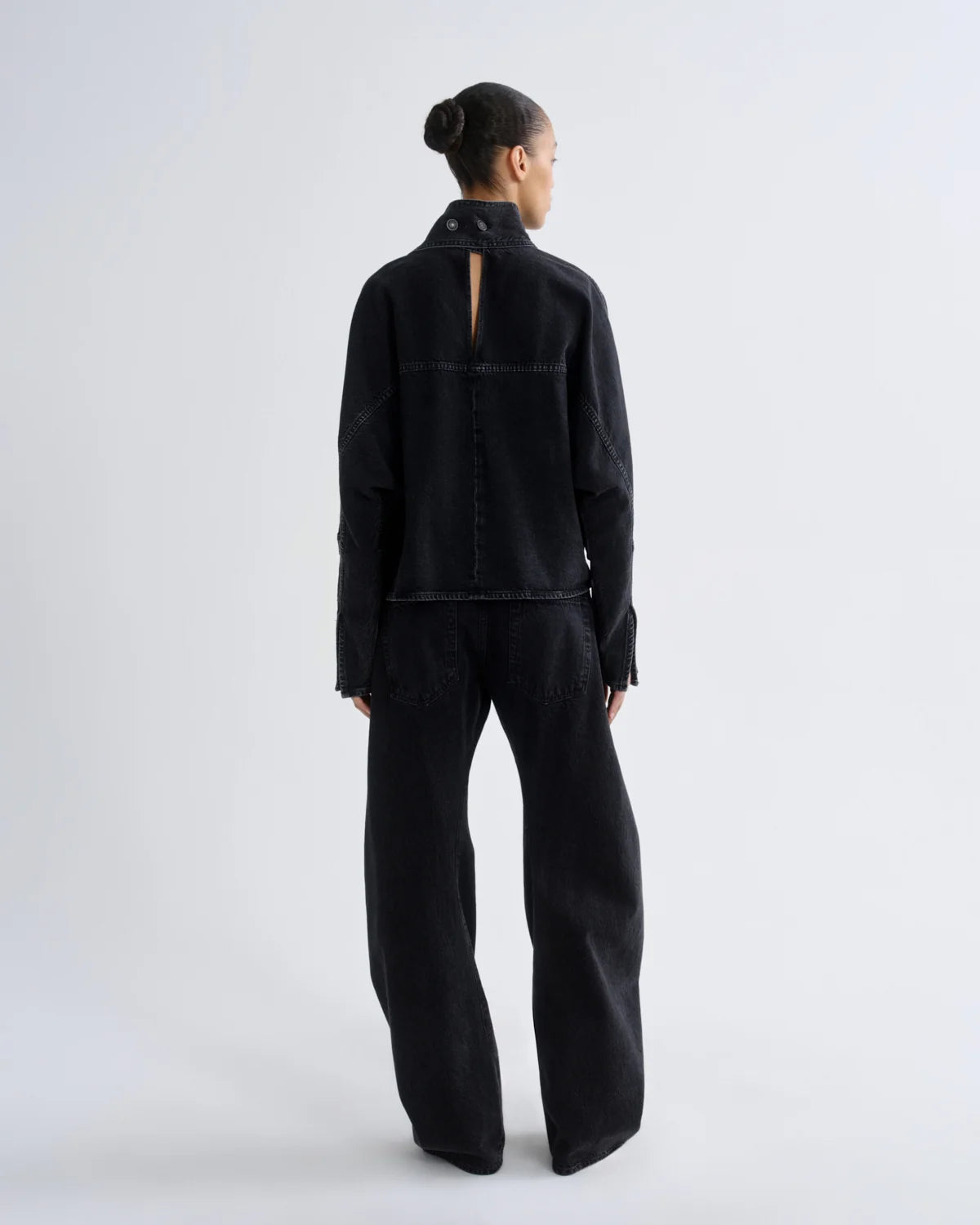 Agolde curved denim Spiral jean taper vanta black wash | Pipe and row Seattle