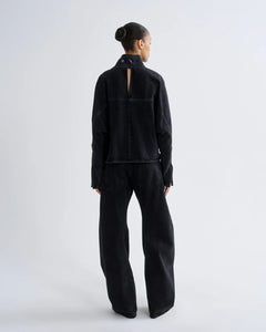 Agolde curved denim Spiral jean taper vanta black wash | Pipe and row Seattle