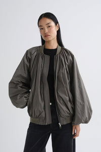 Agolde Raffi Bomber Jacket dusky fern green | Pipe and Row Seattle