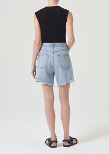 Agolde Stella cut off shorts high waist relaxed leg  Agreement | Pipe and Row