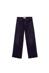 Agolde Harper crop dark washed black Hush wash comfort | Pipe and Row Seattle