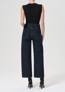 Agolde Ren high rise wide leg denim polished blue | Pipe and Row