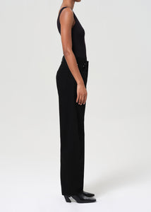 Agolde denim curve Luna pieced jean black cover | Pipe and Row Seattle