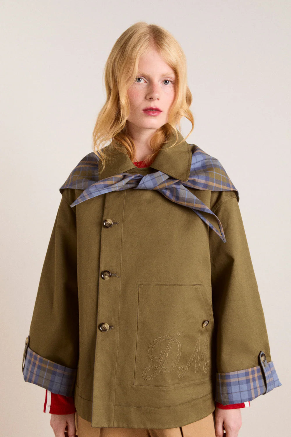 JERRY CROP TRENCH COAT