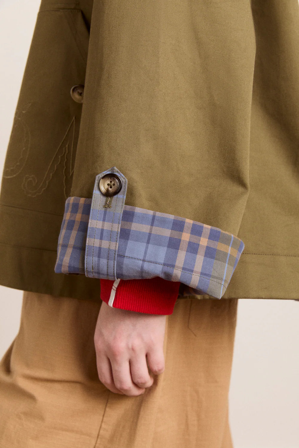 JERRY CROP TRENCH COAT
