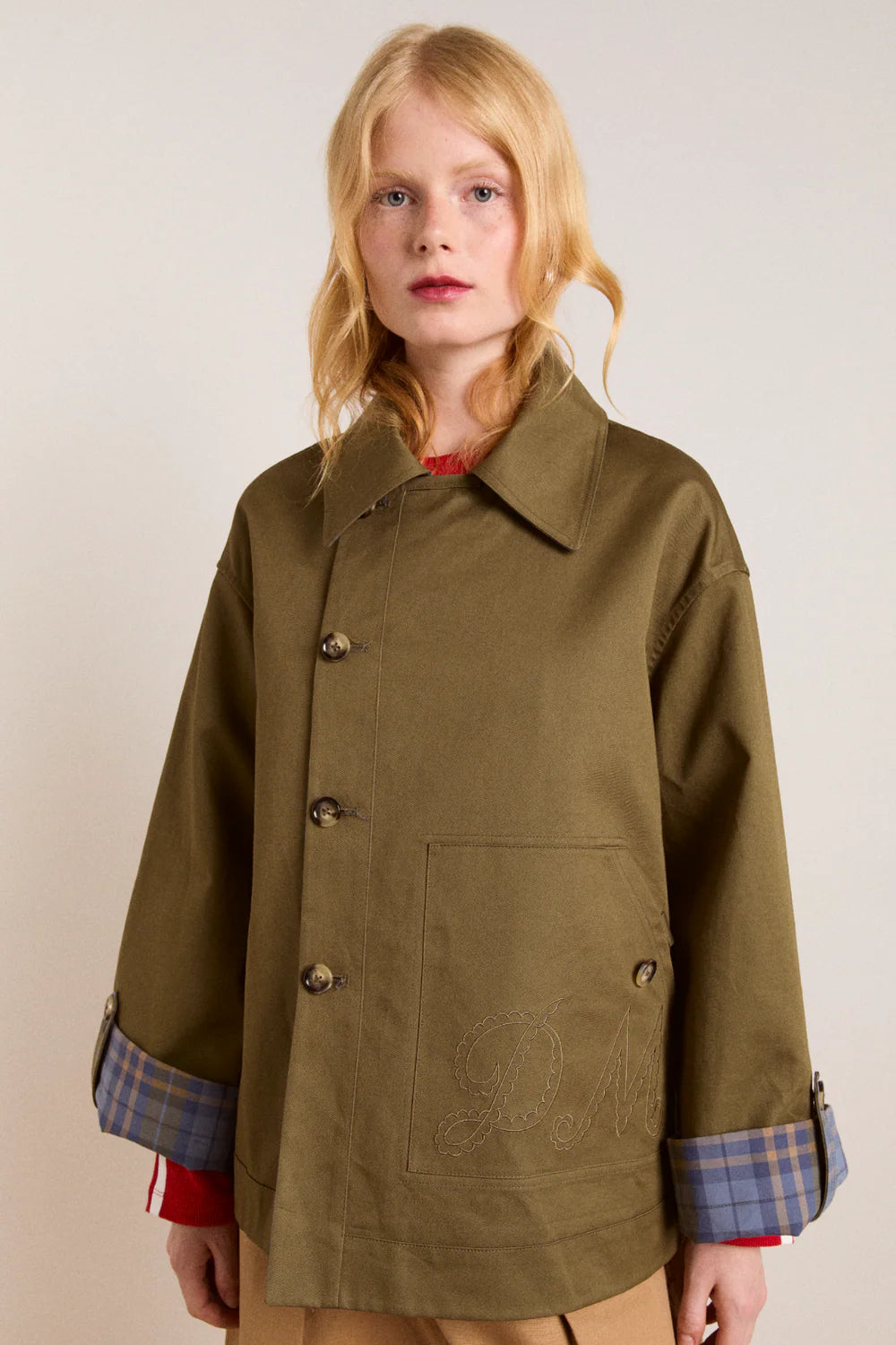 JERRY CROP TRENCH COAT