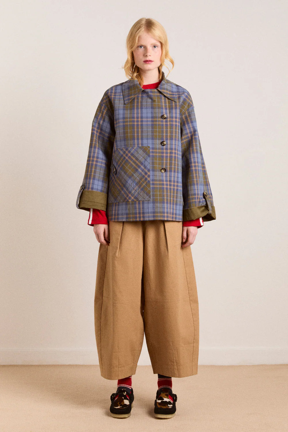 JERRY CROP TRENCH COAT