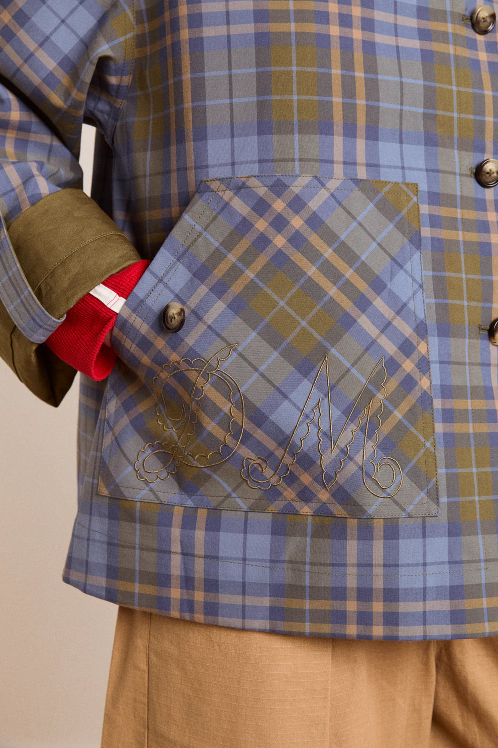 JERRY CROP TRENCH COAT