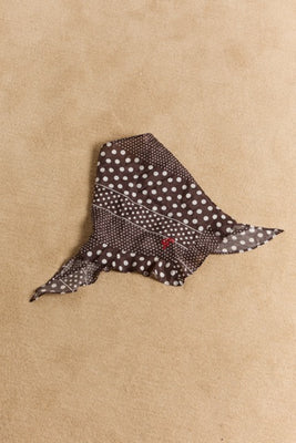 FRILL EDGE HEADSCARF - SPOT STRIPE