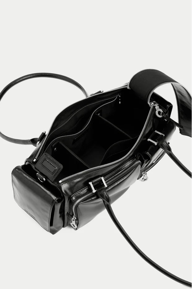 Aest Studio Capture Multipocket handbag black leather | Pipe and Row