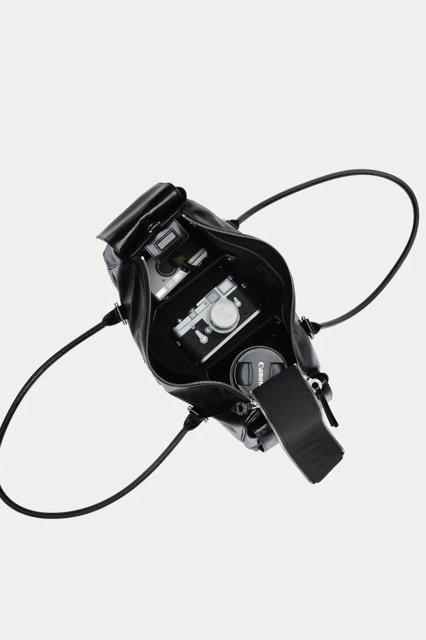 Aest Studio camera capture large handbag black | Pipe and Row Seattle