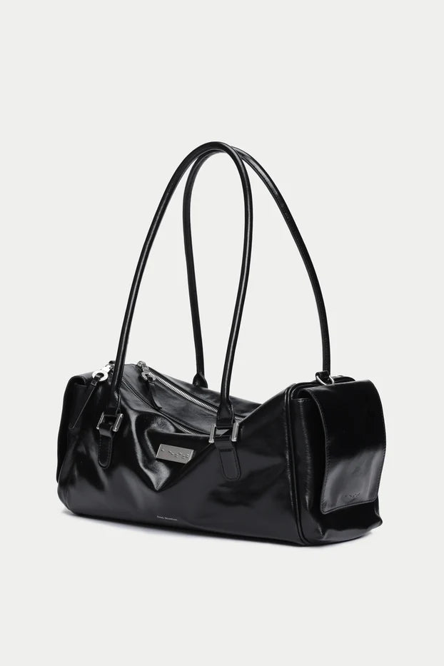 Aest Studio camera capture large handbag black leather | Pipe and Row Seattle