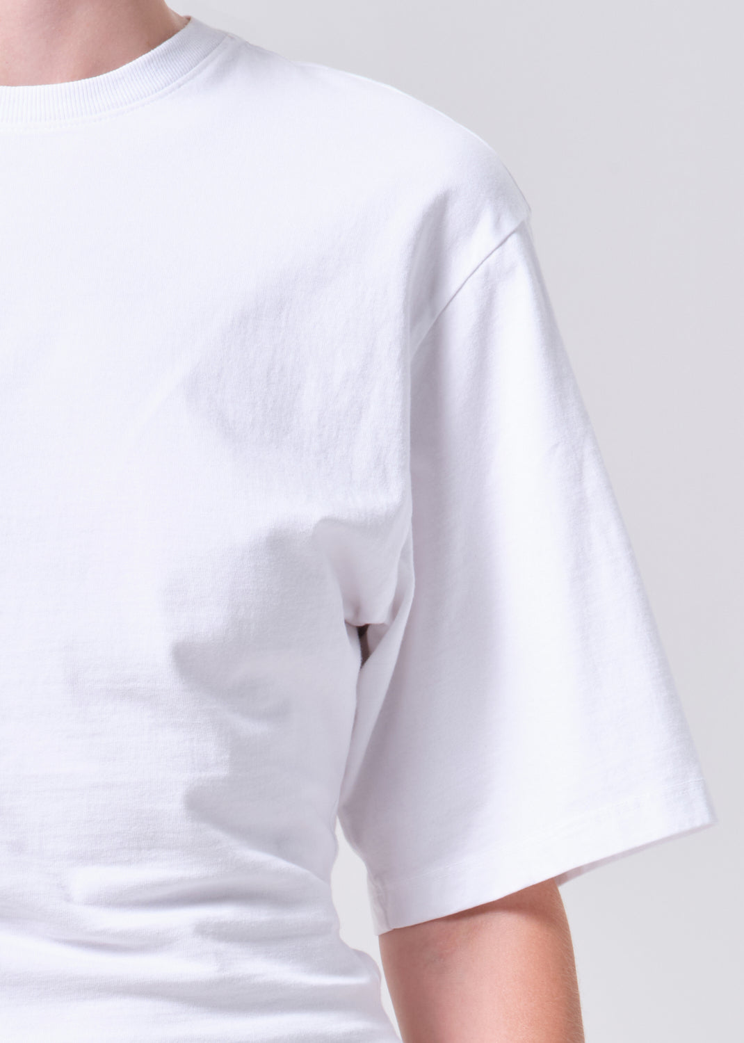 Agolde Storey Tee t-shirt short sleeve fitted waist white | Pipe and Row