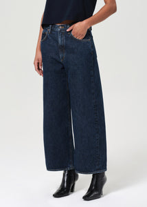 Agolde barrel Low Curve Jean Crop pendulum medium indigo | Pipe and Row