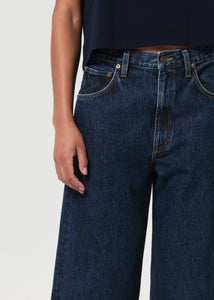 Agolde barrel Low Curve Jean Crop pendulum medium indigo | Pipe and Row