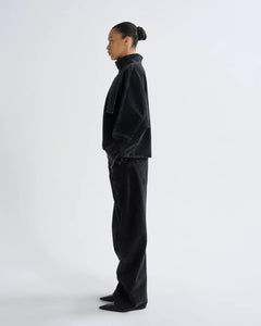 Agolde curved denim Spiral jean taper vanta black wash | Pipe and row