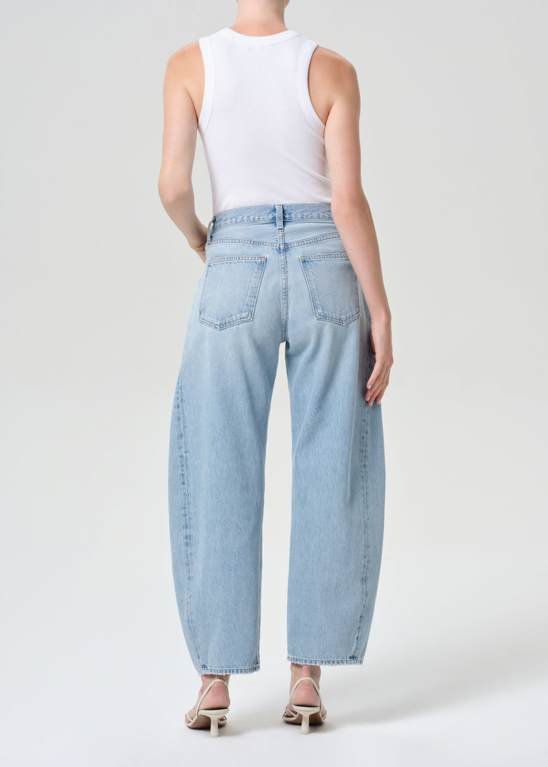 Agolde denim Luna pieced jean light blue addition | Pipe and Row Seattle