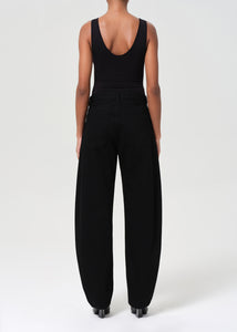 Agolde denim curve Luna pieced jean black cover | Pipe and Row Seattle