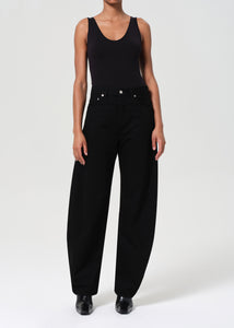 Agolde denim curve Luna pieced jean black cover | Pipe and Row Seattle