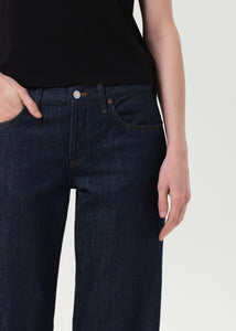 Agolde low rise loose jean deep indigo pure wash. A260-1371 PIPE AND ROW
