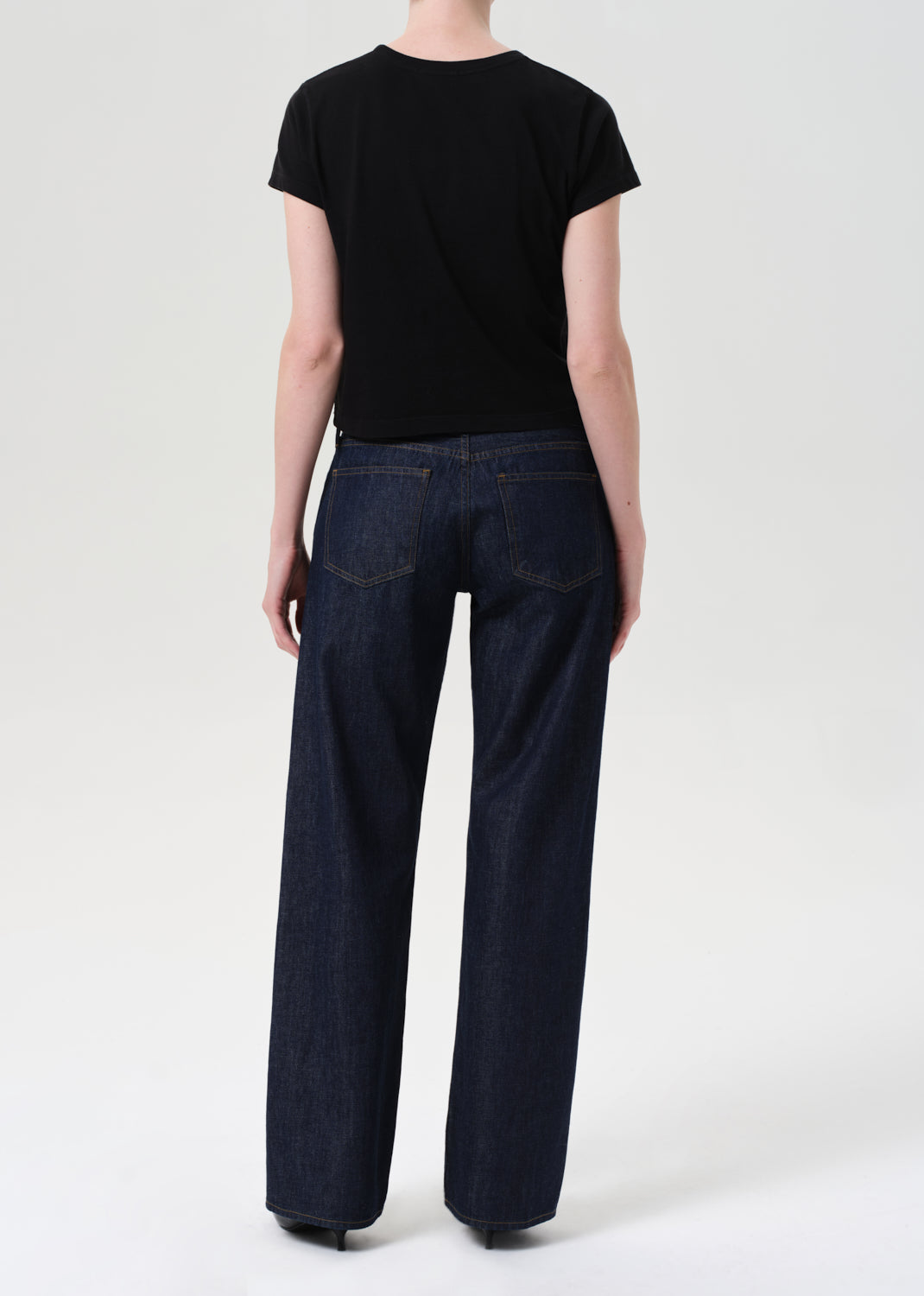 Agolde low rise loose jean deep indigo pure wash. A260-1371 PIPE AND ROW