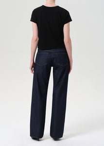 Agolde low rise loose jean deep indigo pure wash. A260-1371 PIPE AND ROW