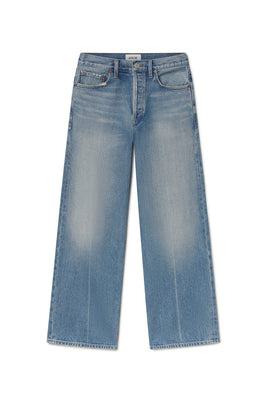 Agolde mid rise Arc jeans denim 29" inseam brink wash | Pipe and Row