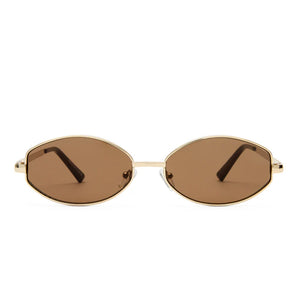 Aire oval Objective sunglasses gold metal frames AIR2612320 PIPE AND ROW