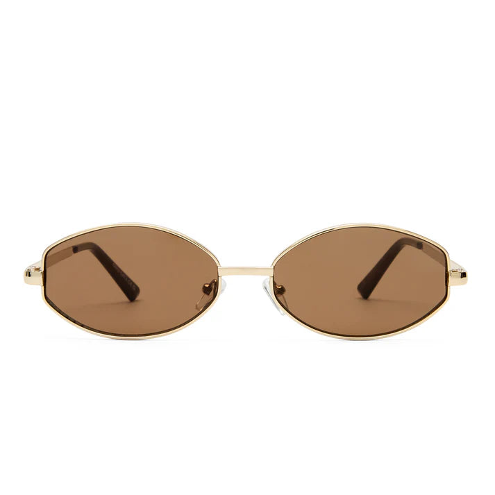 Aire oval Objective sunglasses gold metal frames AIR2612320 PIPE AND ROW