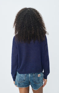 American Vintage Dumy thin knit button up cardigan navy blue | Pipe and Row Seattle DUM19AH25